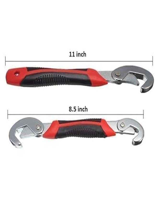 KACHKIT Ornaments All In One Multipurpose Auto Adjustable Universal Quick Grip Wrench Spanner Set Tools- Multi Purpose Nut, Bolts, Hand Tools Nuts And Bolts Tools Wrench Combo (Pcs -2). - Image 2